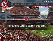 Tablet Screenshot of cardinalathleticfund.com